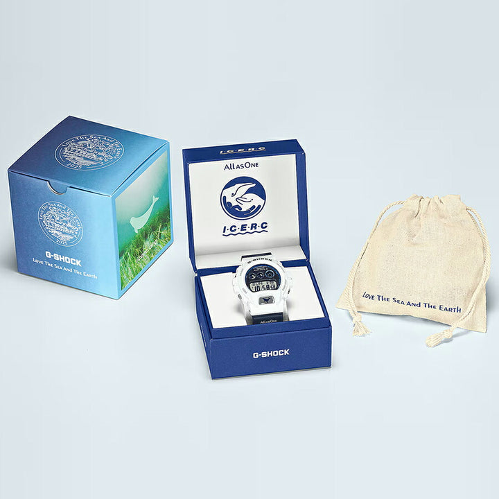 G-SHOCK アイサーチ・ジャパン コラボレーションモデル 2025 ザトウクジラ GW-6905K-7AJR メンズ 電波ソーラー デジタル 樹脂バンド イルクジ