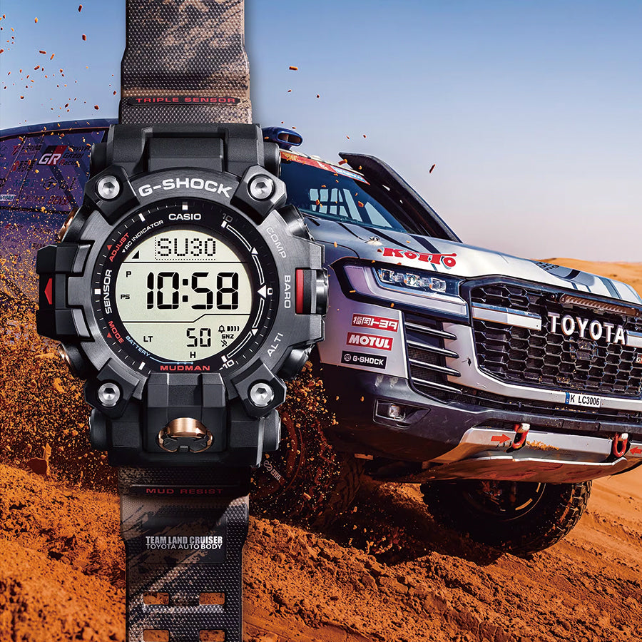 G-SHOCK マッドマン TEAM LAND CRUISER TOYOTA AUTO BODY コラボレーションモデル GW-9500TL –  THE CLOCK HOUSE公式オンラインストア