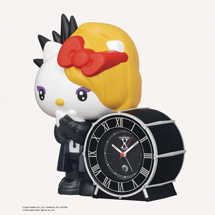 セイコー yoshikitty おしゃべり目覚まし時計 JF385A 置き時計 クオーツ 電池式 アラーム