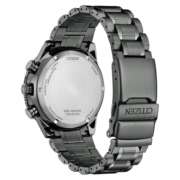 シチズン プロマスター スカイシリーズ アナデジ パイロットウオッチ JV2005-58E メンズ ソーラー グレー MIP液晶搭載