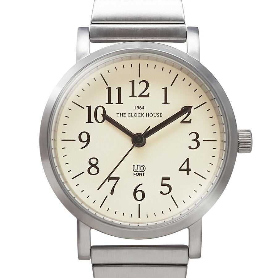 ザ・クロックハウス UD ユーディー 28mm LUD5001-CR1A レディース クオーツ 電池式 クリームダイヤル エクスパンションバンド