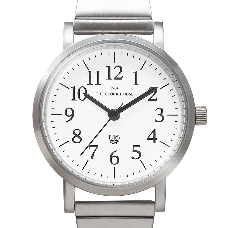 ザ・クロックハウス UD ユーディー 28mm LUD5001-WH1A レディース クオーツ 電池式 ホワイトダイヤル エクスパンションバンド