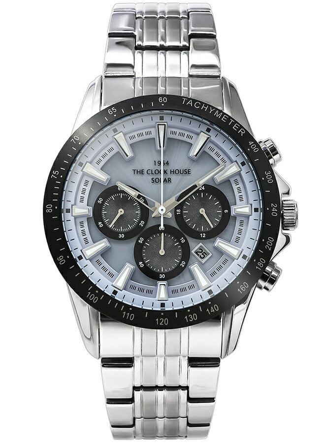 ザ・クロックハウス ソーラー クロノグラフ マジックアワー 青藤 MBC1003-BL3A メンズ 腕時計 ビジネス カジュアル ブルー