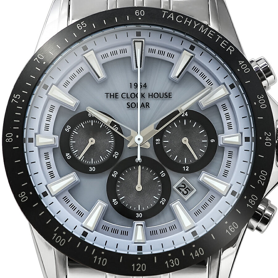 ザ・クロックハウス ソーラー クロノグラフ マジックアワー 青藤 MBC1003-BL3A メンズ 腕時計 ビジネス カジュアル ブルー