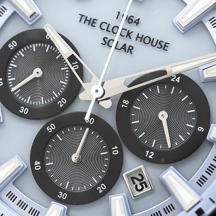 ザ・クロックハウス ソーラー クロノグラフ マジックアワー 青藤 MBC1003-BL3A メンズ 腕時計 ビジネス カジュアル ブルー