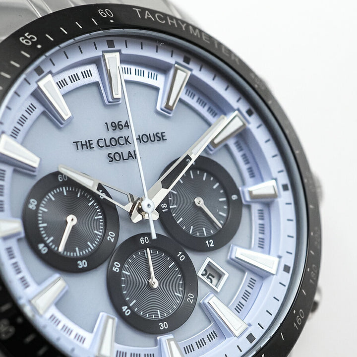 ザ・クロックハウス ソーラー クロノグラフ マジックアワー 青藤 MBC1003-BL3A メンズ 腕時計 ビジネス カジュアル ブルー