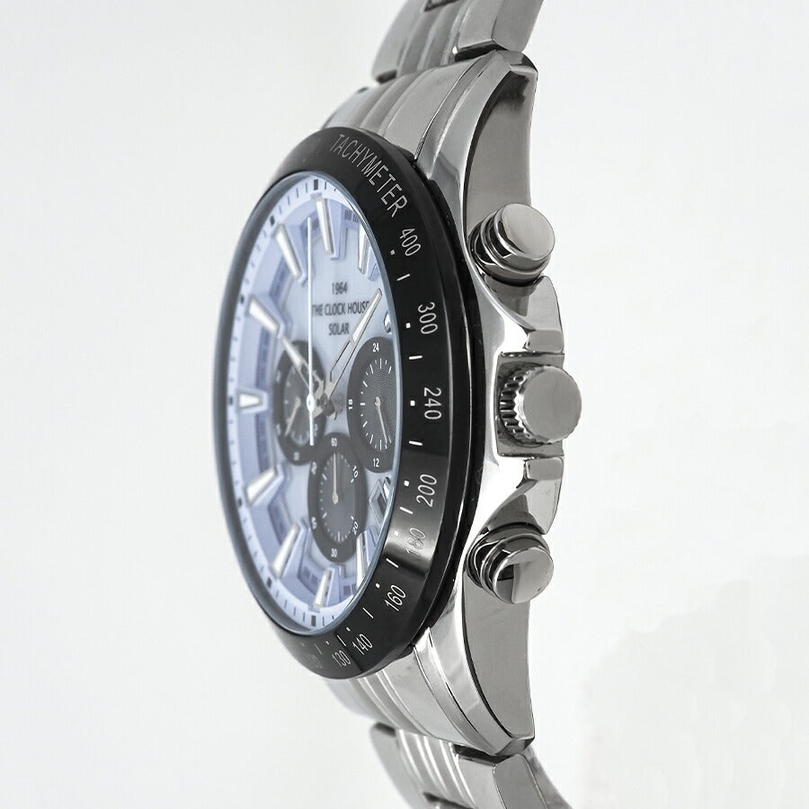 ザ・クロックハウス ソーラー クロノグラフ マジックアワー 青藤 MBC1003-BL3A メンズ 腕時計 ビジネス カジュアル ブルー