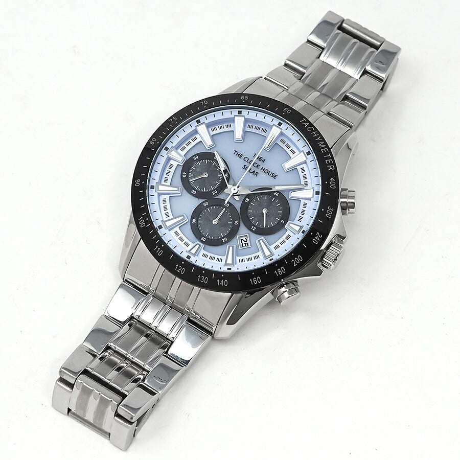 ザ・クロックハウス ソーラー クロノグラフ マジックアワー 青藤 MBC1003-BL3A メンズ 腕時計 ビジネス カジュアル ブルー