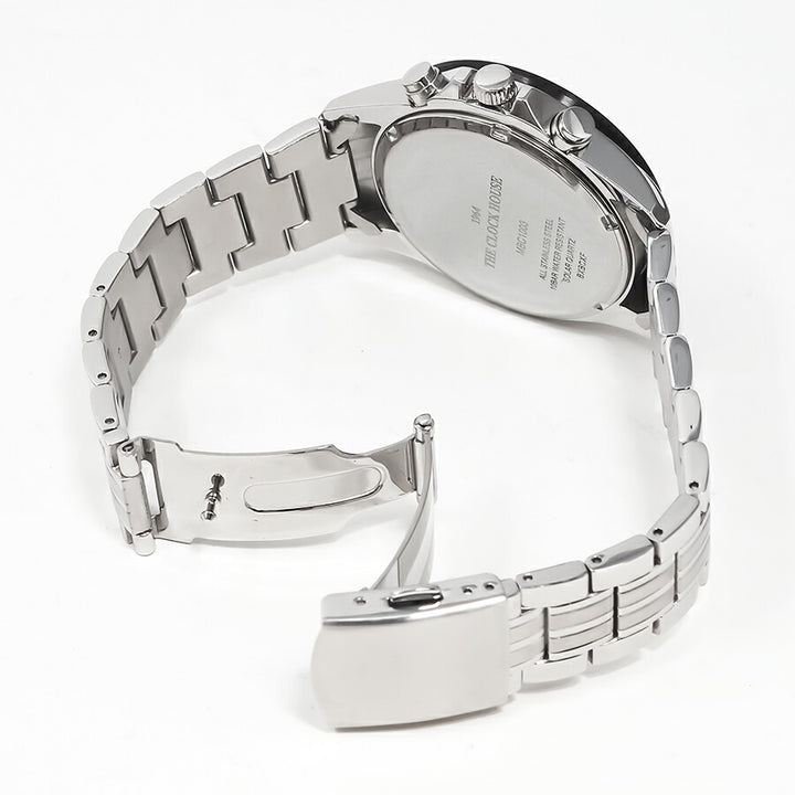 ザ・クロックハウス ソーラー クロノグラフ マジックアワー 青藤 MBC1003-BL3A メンズ 腕時計 ビジネス カジュアル ブルー