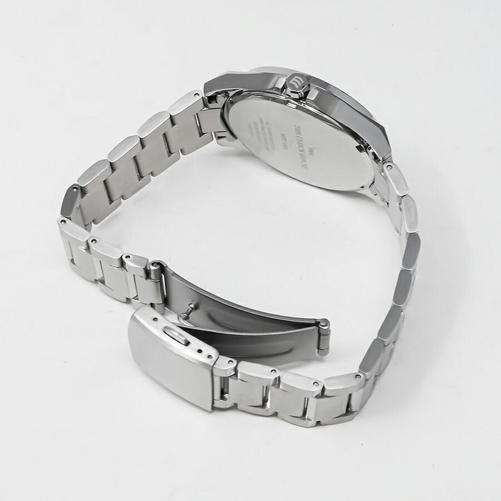 ザ・クロックハウス エッジ ソーラー 3針 グロス MBC1009-BK1A メンズ ビジネス カジュアル ブラックダイヤル