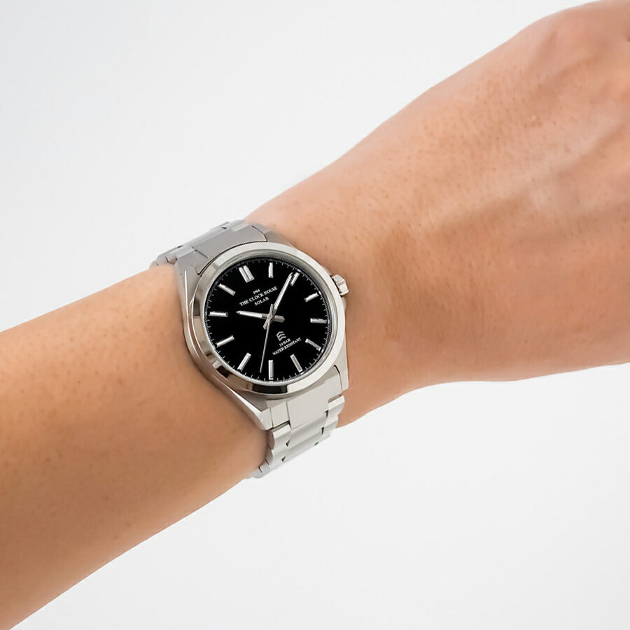 ザ・クロックハウス エッジ ソーラー 3針 グロス MBC1009-BK1A メンズ ビジネス カジュアル ブラックダイヤル