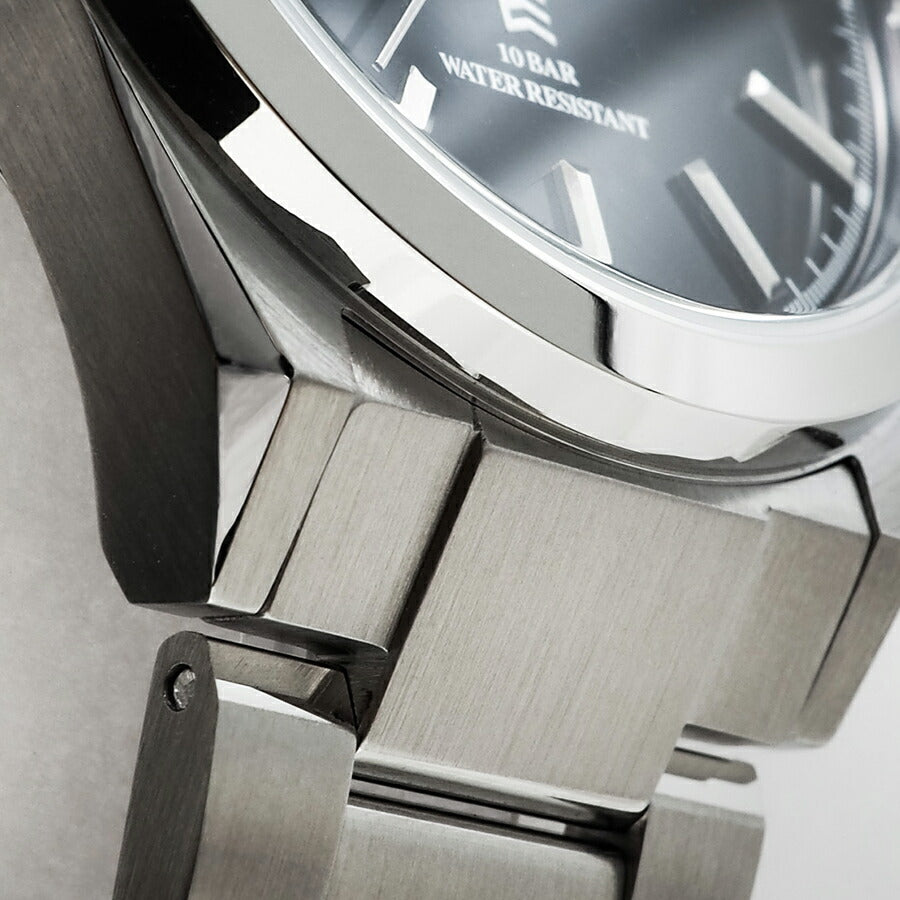 ザ・クロックハウス エッジ ソーラー 3針 グロス MBC1009-BK1A メンズ ビジネス カジュアル ブラックダイヤル