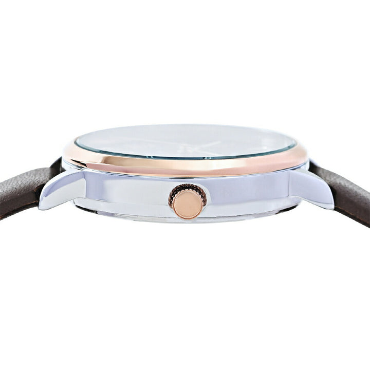 ミッシェルクラン マルチファンクション MK16034-BR レディース クオーツ 電池式 ブラウンダイヤル 革ベルト