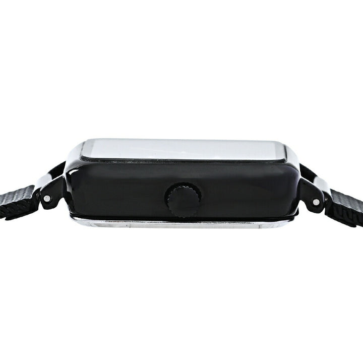 ミッシェルクラン 3針モデル MK16038-BK レディース クオーツ 電池式 レクタンギュラー ブラックダイヤル メッシュバンド