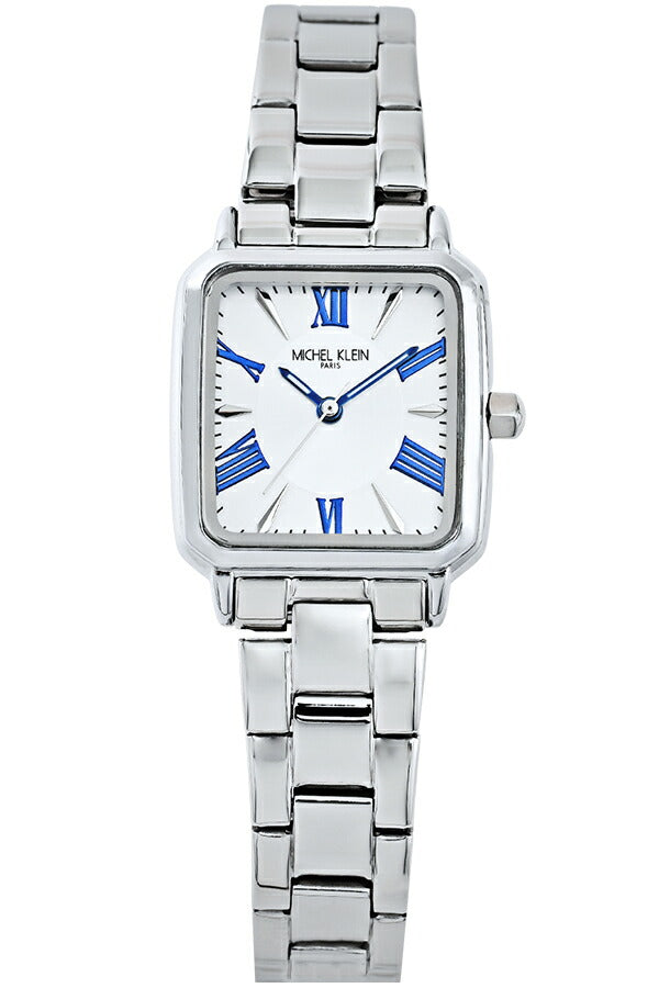 ミッシェルクラン 3針モデル MK16040-SI1 レディース クオーツ 電池式 スクエア シルバーホワイトダイヤル メタルバンド