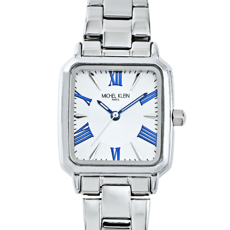 ミッシェルクラン 3針モデル MK16040-SI1 レディース クオーツ 電池式 スクエア シルバーホワイトダイヤル メタルバンド