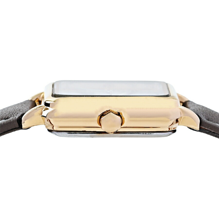 ミッシェルクラン 3針モデル MK16040-SI3 レディース クオーツ 電池式 スクエア シルバーホワイトダイヤル 革ベルト