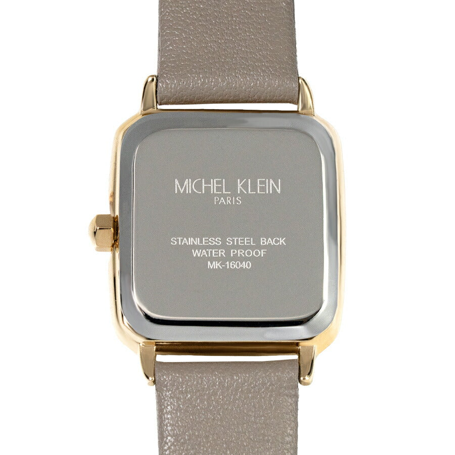 ミッシェルクラン 3針モデル MK16040-SI3 レディース クオーツ 電池式 スクエア シルバーホワイトダイヤル 革ベルト