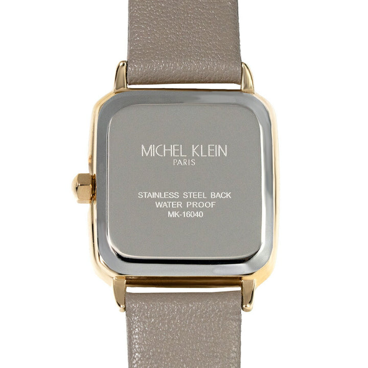 ミッシェルクラン 3針モデル MK16040-SI3 レディース クオーツ 電池式 スクエア シルバーホワイトダイヤル 革ベルト