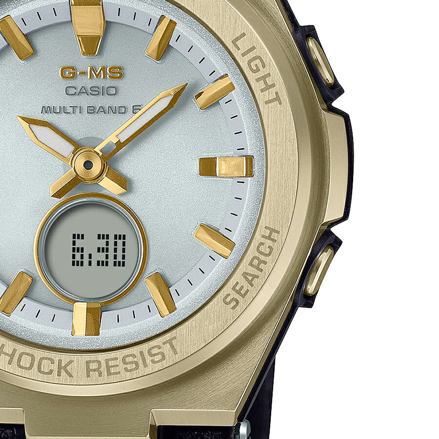 BABY-G ベビージー G-MS ジーミズ MSG-W200RL-1AJF レディース 腕時計 電波ソーラー アナログ デジタル 革ベルト 国内正規品 カシオ