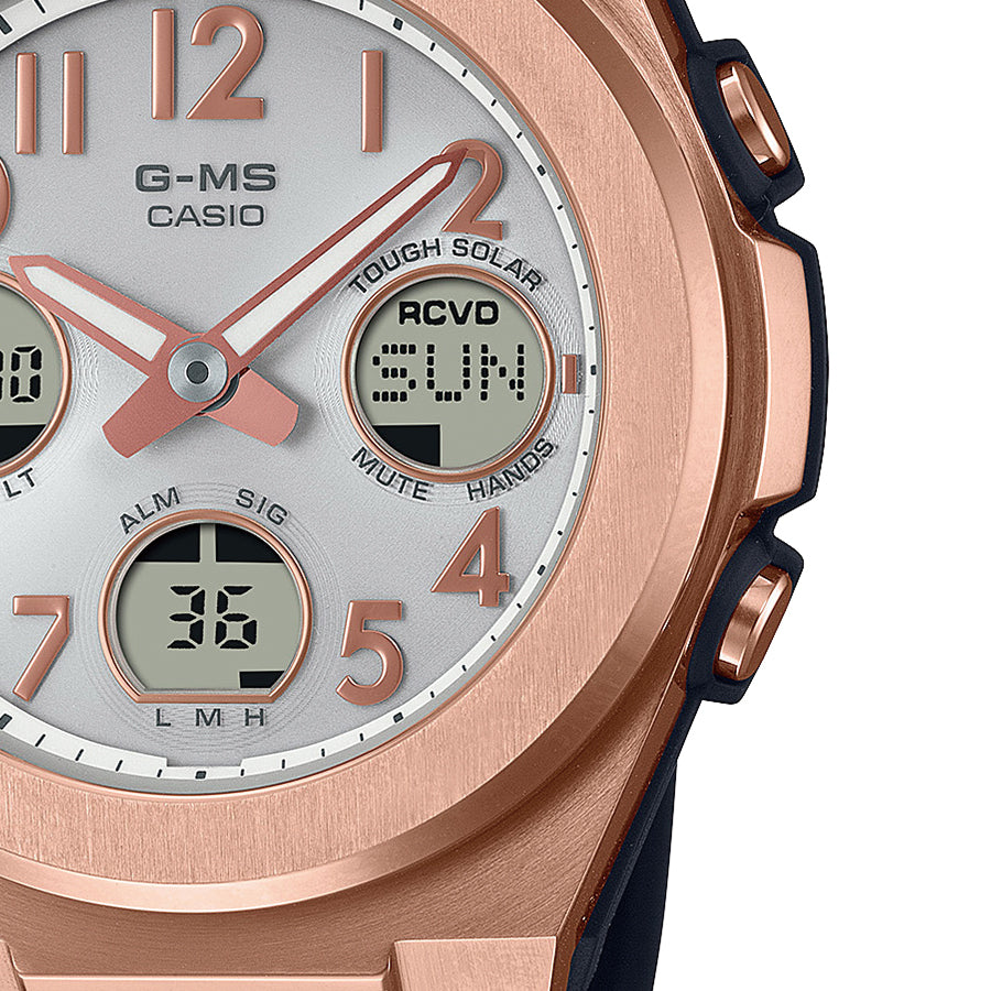 BABY-G G-MS MSG-W610G-1AJF レディース 腕時計 電波 ソーラー アナデジ アラビック数字 樹脂バンド ゴールド ブラック 国内正規品 カシオ