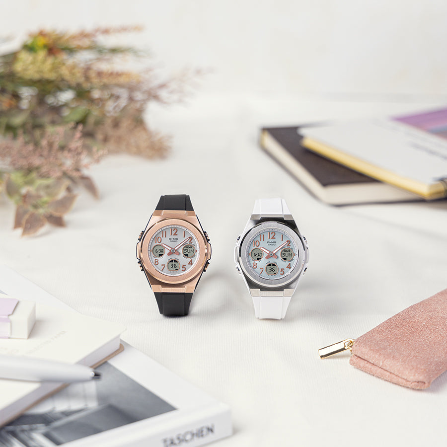 BABY-G G-MS MSG-W610G-1AJF レディース 腕時計 電波 ソーラー アナデジ アラビック数字 樹脂バンド ゴールド ブラック 国内正規品 カシオ