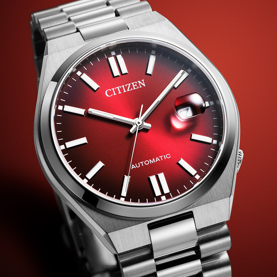 シチズンコレクション TSUYOSA Collection ツヨサ レッド NJ0150-56W メンズ メカニカル 機械式 自動巻き 3針 日付