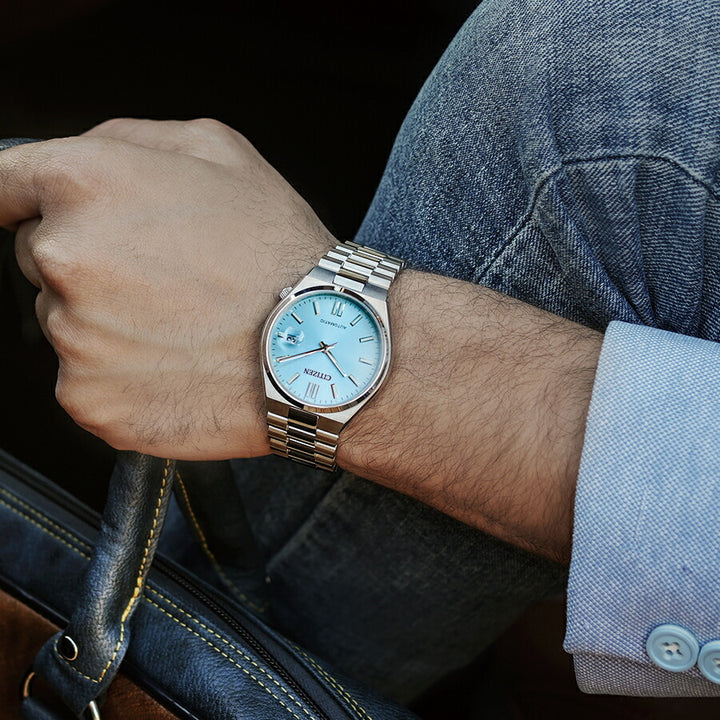 シチズンコレクション TSUYOSA Collection ツヨサ ブルー NJ0151-88M メンズ 腕時計 メカニカル 機械式 自動巻き 3針 日付