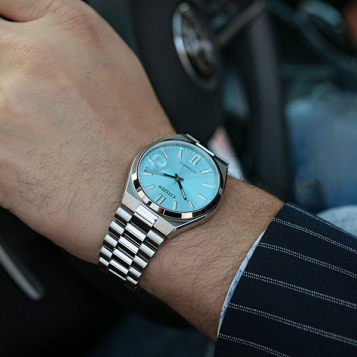 シチズンコレクション TSUYOSA Collection ツヨサ ブルー NJ0151-88M メンズ 腕時計 メカニカル 機械式 自動巻き 3針 日付