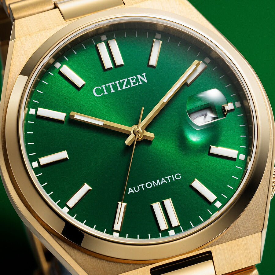 シチズンコレクション TSUYOSA Collection ツヨサ グリーン ゴールド NJ0152-51X メンズ メカニカル 機械式 自動巻き 3針 日付