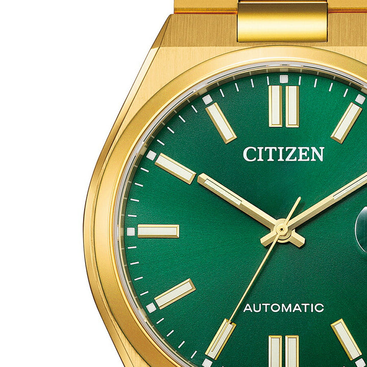 シチズンコレクション TSUYOSA Collection ツヨサ グリーン ゴールド NJ0152-51X メンズ メカニカル 機械式 自動巻き 3針 日付