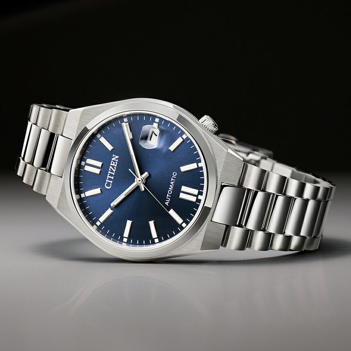 シチズンコレクション TSUYOSA Collection ツヨサ 37mm グレーブルー NJ0200-50M メンズ メカニカル 機械式 自動巻き 3針 日付