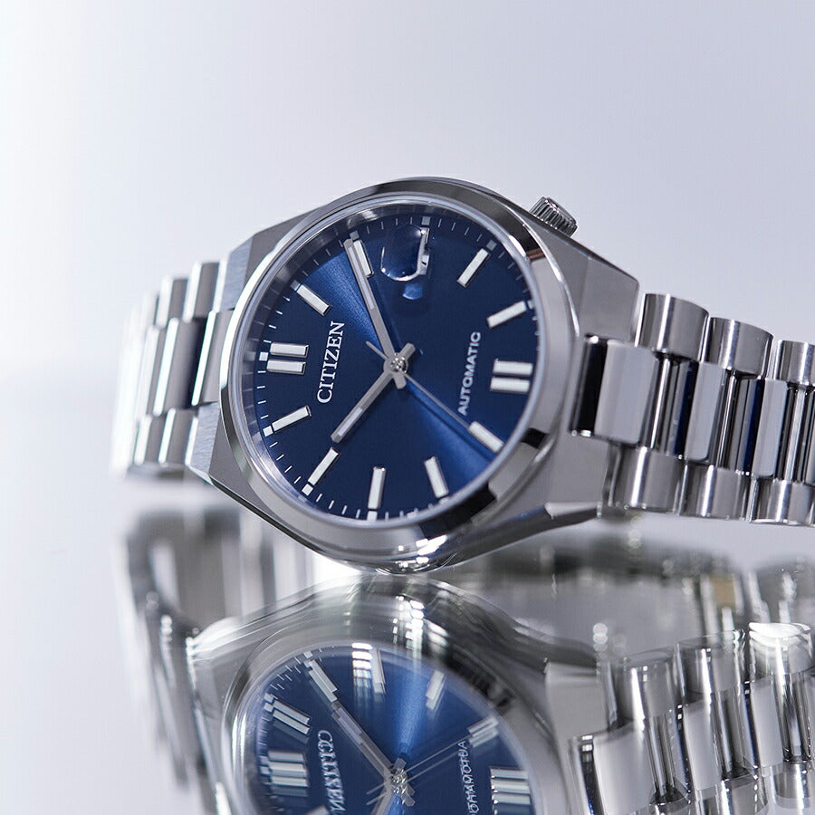 シチズンコレクション TSUYOSA Collection ツヨサ 37mm グレーブルー NJ0200-50M メンズ メカニカル 機械式 自動巻き 3針 日付
