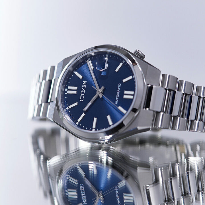シチズンコレクション TSUYOSA Collection ツヨサ 37mm グレーブルー NJ0200-50M メンズ メカニカル 機械式 自動巻き 3針 日付
