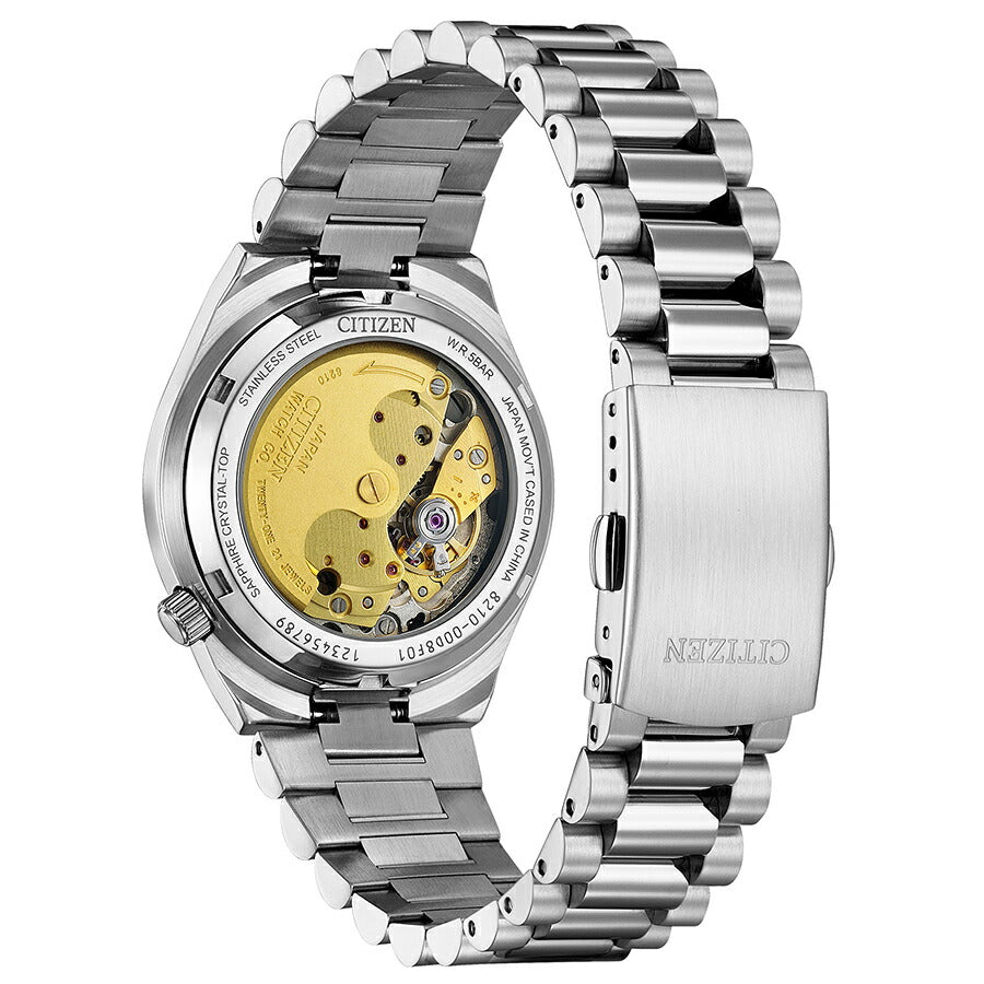 シチズンコレクション TSUYOSA Collection ツヨサ 37mm グレーブルー NJ0200-50M メンズ メカニカル 機械式 自動巻き 3針 日付