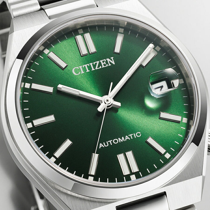 シチズンコレクション TSUYOSA Collection ツヨサ 37mm ダークグリーン NJ0200-50X メンズ メカニカル 機械式 自動巻き 3針 日付