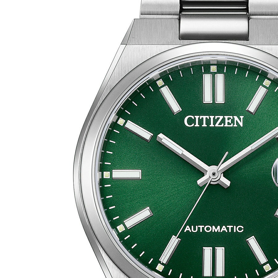 シチズンコレクション TSUYOSA Collection ツヨサ 37mm ダークグリーン NJ0200-50X メンズ メカニカル 機械式 自動巻き 3針 日付