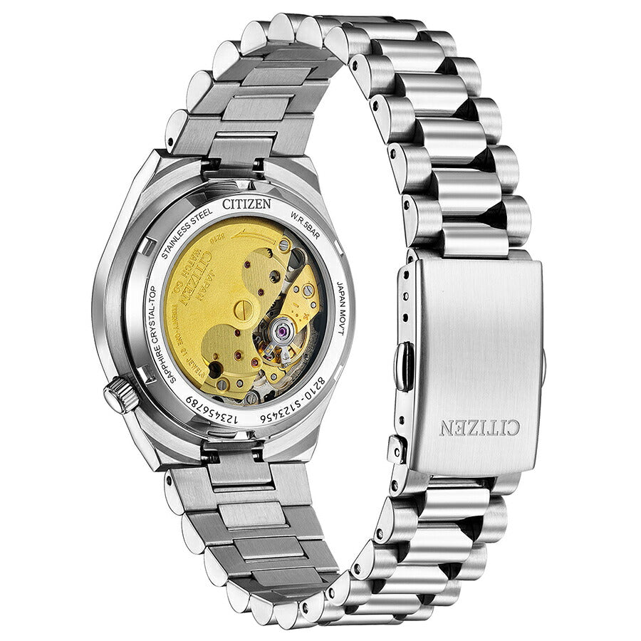 シチズンコレクション TSUYOSA Collection ツヨサ 37mm ダークグリーン NJ0200-50X メンズ メカニカル 機械式 自動巻き 3針 日付