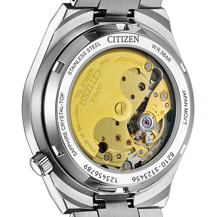 シチズンコレクション TSUYOSA Collection ツヨサ 37mm ダークグリーン NJ0200-50X メンズ メカニカル 機械式 自動巻き 3針 日付