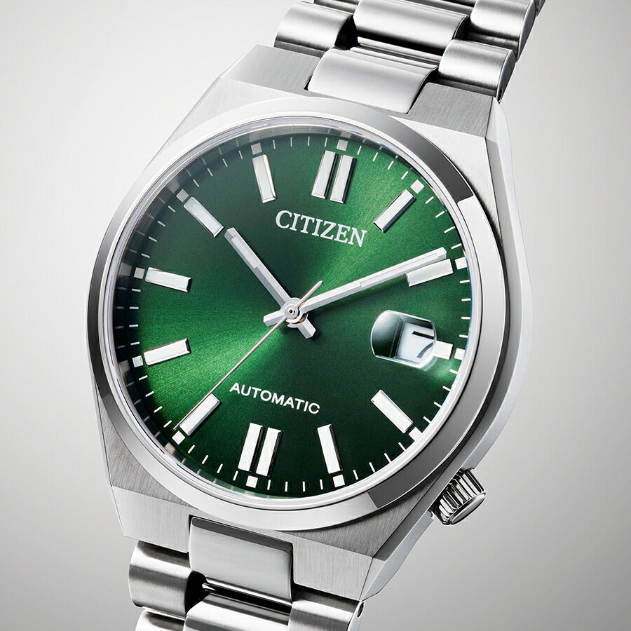 シチズンコレクション TSUYOSA Collection ツヨサ 37mm ダークグリーン NJ0200-50X メンズ メカニカル 機械式 自動巻き 3針 日付