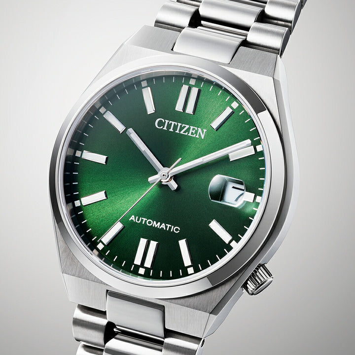 シチズンコレクション TSUYOSA Collection ツヨサ 37mm ダークグリーン NJ0200-50X メンズ メカニカル 機械式 自動巻き 3針 日付
