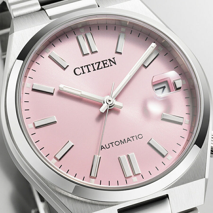 シチズンコレクション TSUYOSA Collection ツヨサ 37mm パステルピンク NJ0200-50Z メンズ メカニカル 機械式 自動巻き 3針 日付