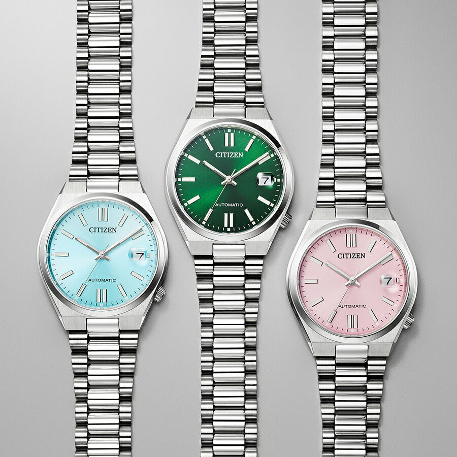 シチズンコレクション TSUYOSA Collection ツヨサ 37mm パステルピンク NJ0200-50Z メンズ メカニカル 機械式 自動巻き 3針 日付