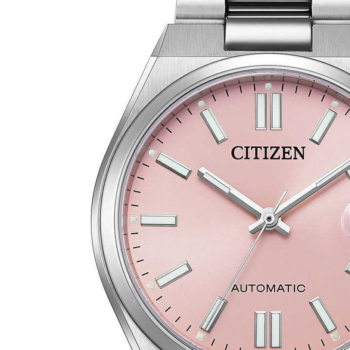 シチズンコレクション TSUYOSA Collection ツヨサ 37mm パステルピンク NJ0200-50Z メンズ メカニカル 機械式 自動巻き 3針 日付