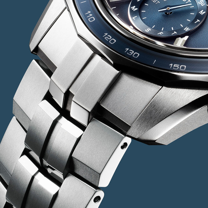 オシアナス マンタ S7000 レトロトーンコレクション OCW-S7000RA-2AJF メンズ 電波ソーラー Bluetooth クロノグラフ チタン ブルー 日本製