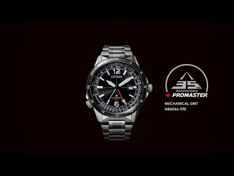 シチズン プロマスター スカイシリーズ GMT搭載 メカニカルモデル NB6046-59E メンズ 機械式 自動巻き 航空計算尺 ブラックダイヤル メタルバンド
