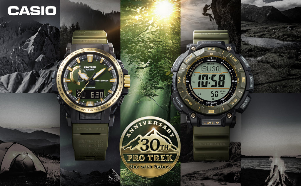 プロトレック 30周年記念モデル 木漏れ日 PRG-340ANS-3JR メンズ ソーラー デジタル ウレタンバンド グリーン