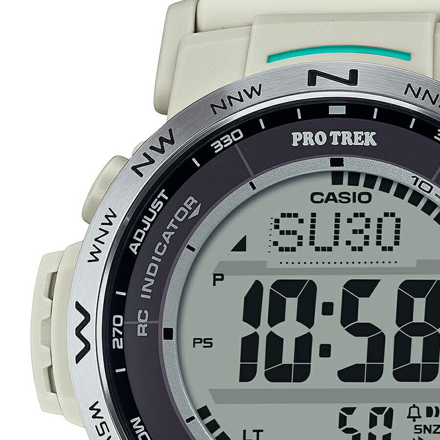 プロトレック クライマーライン デジタルモデル PRW-35-7JF メンズ 腕時計 電波ソーラー ソフトウレタンバンド ホワイト 国内正規品 カシオ