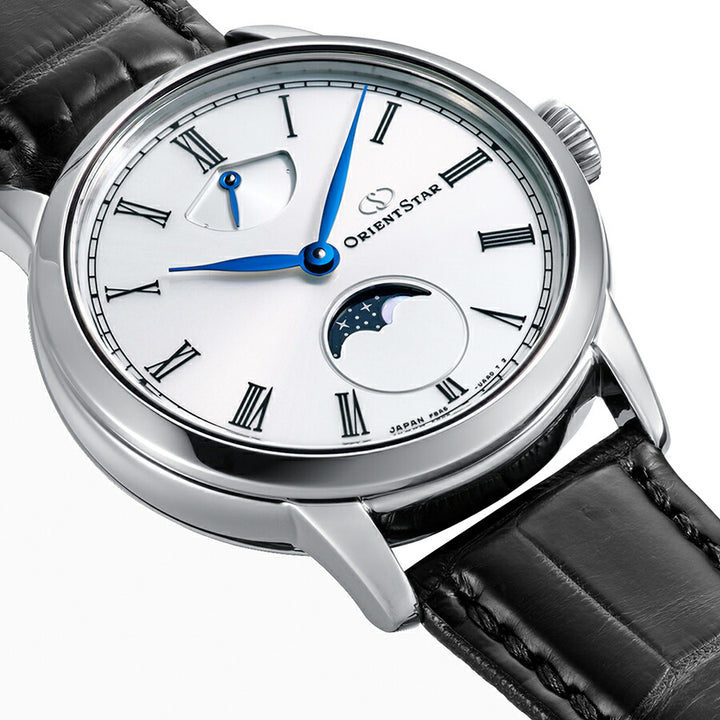 オリエントスター M45 F8 メカニカルムーンフェイズ RK-BW0001S メンズ 機械式 手巻き 革ベルト 日本製