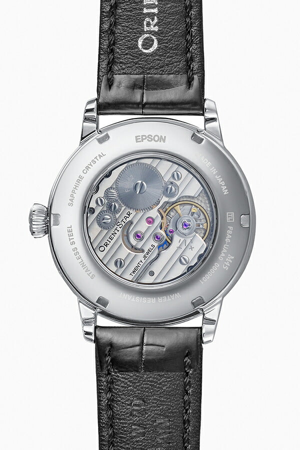 オリエントスター M45 F8 メカニカルムーンフェイズ RK-BW0001S メンズ 機械式 手巻き 革ベルト 日本製